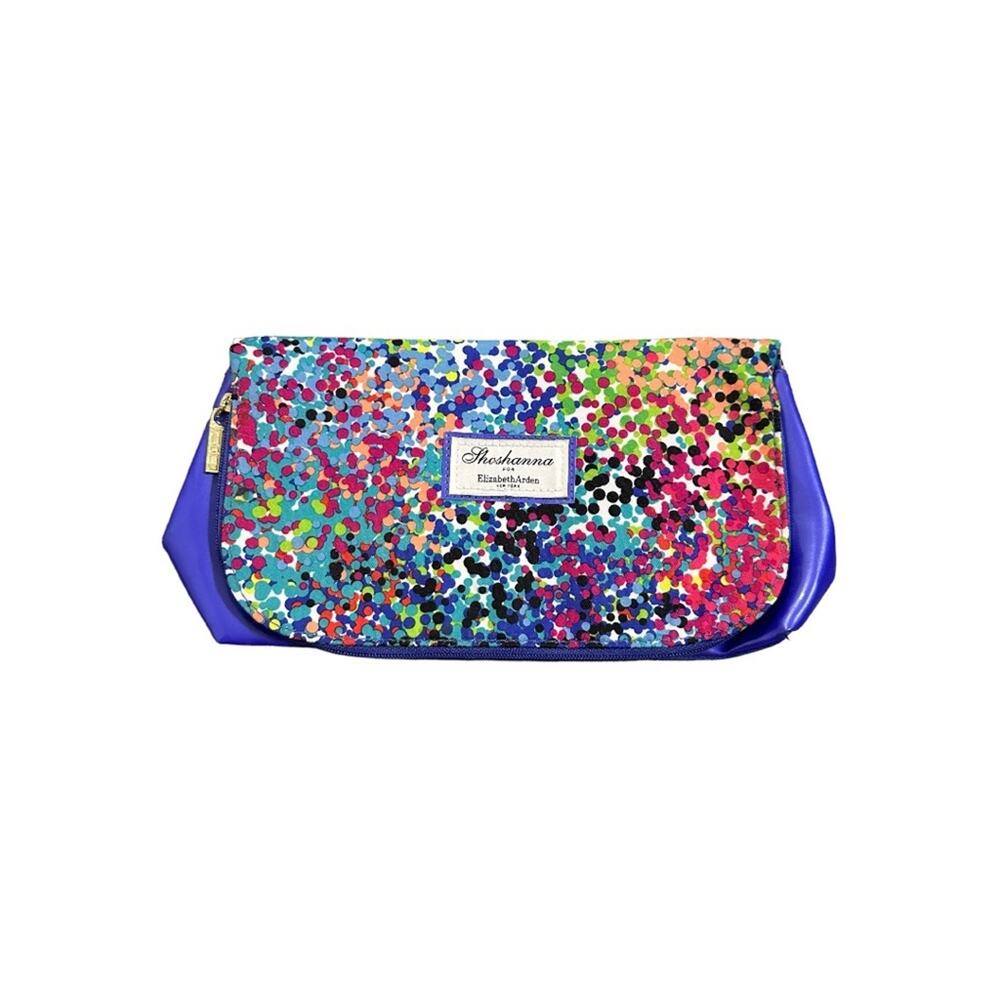 Shoshanna‎ for Elizabeth Arden Multicolor Dot Pattern Makeup Travel Bag Case